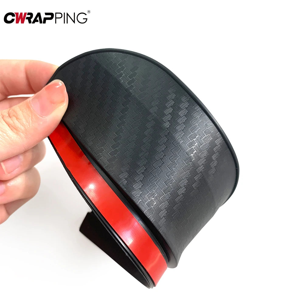 2PCS Carbon Fibre Rear-view Mirror Rain Eyebrow