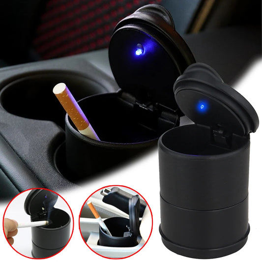 Car LED Ashtray Garbage Container
