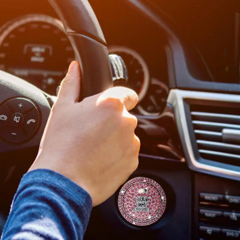 Push Start Switch Button Decorative Rhinsetone Stickers