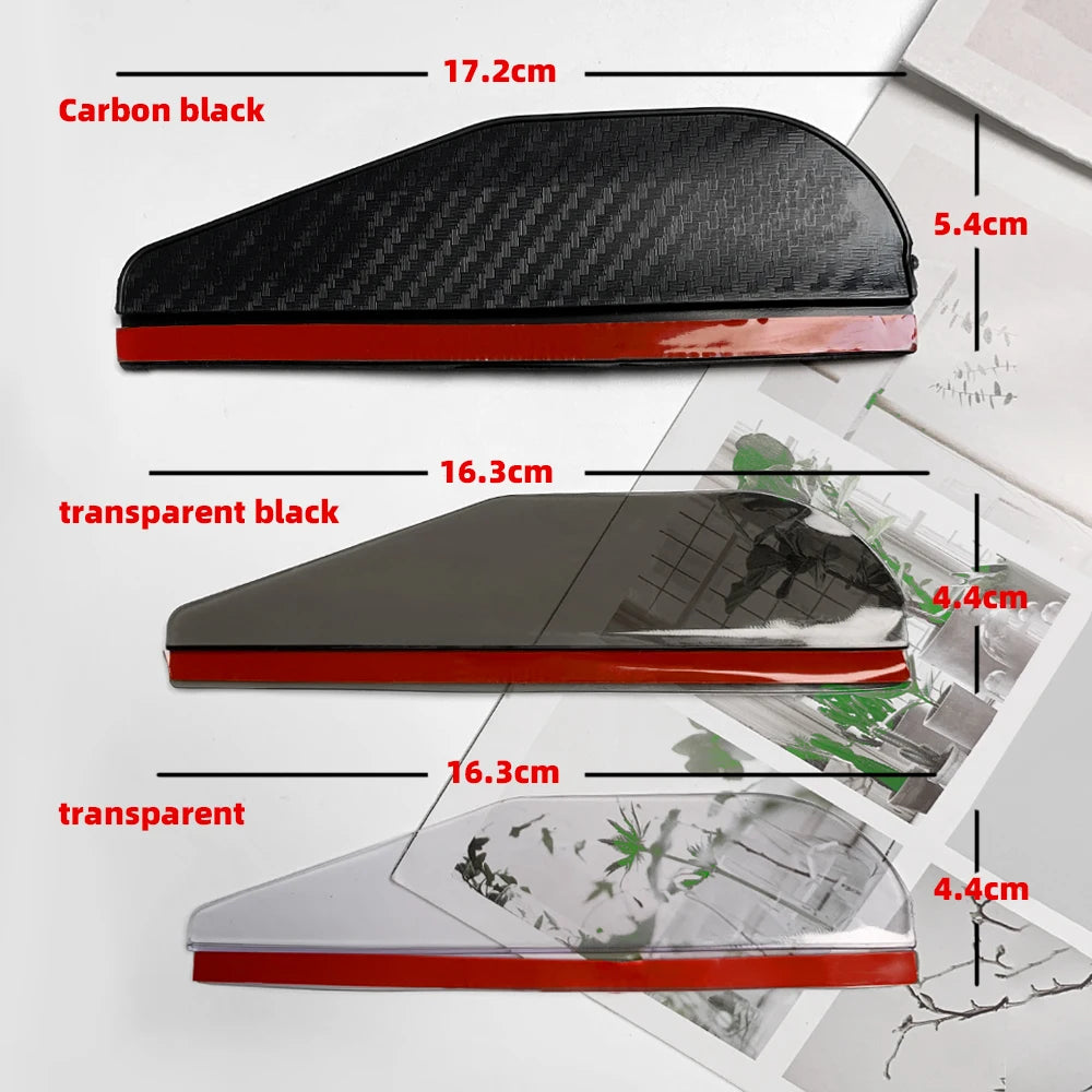2PCS Carbon Fibre Rear-view Mirror Rain Eyebrow