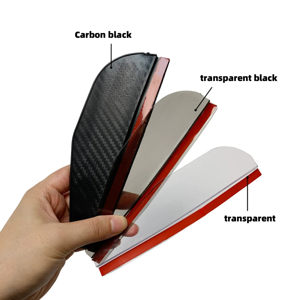 2PCS Carbon Fibre Rear-view Mirror Rain Eyebrow